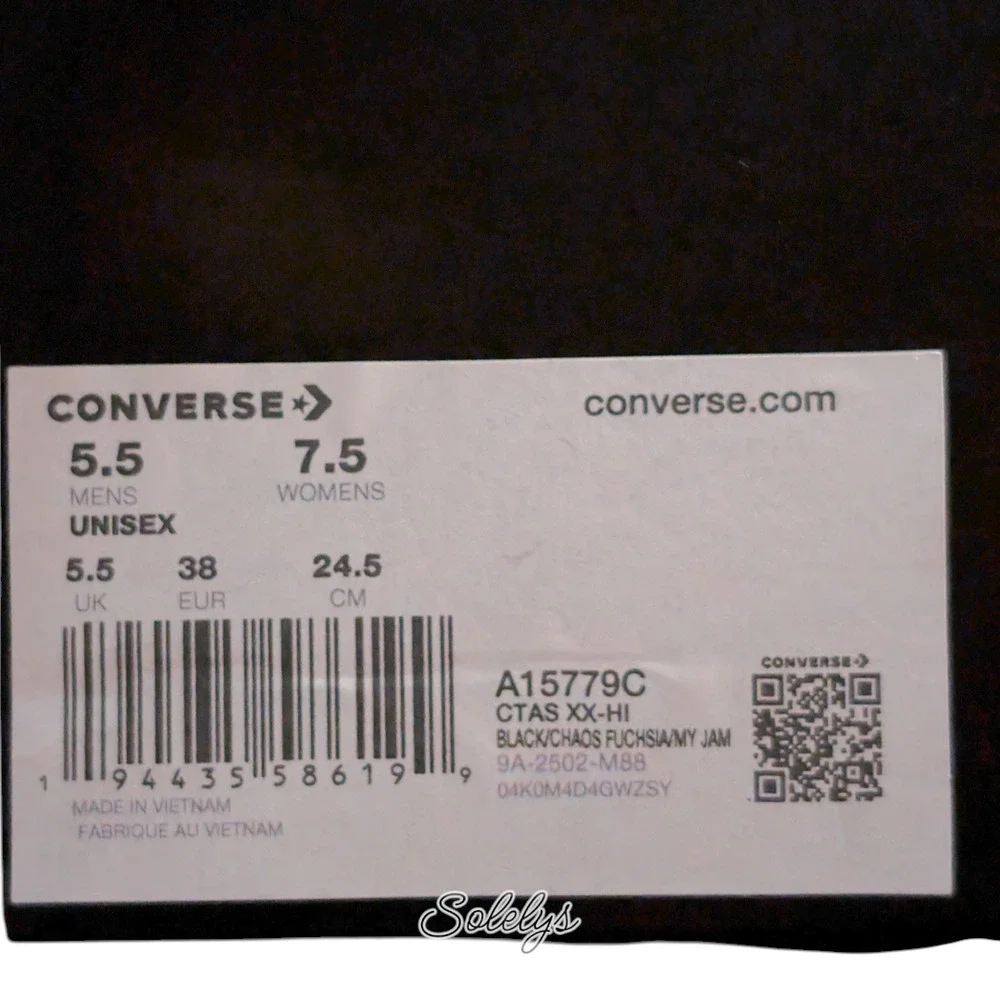 Converse Pride XXHI Rainbow Flame Elastic Lace Knee High Sneaker Boot Bundle 7.5 - Picture 8 of 10